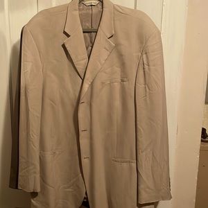 joseph feiss 3 button blazer 100 percent silk gorgeous size 46 long